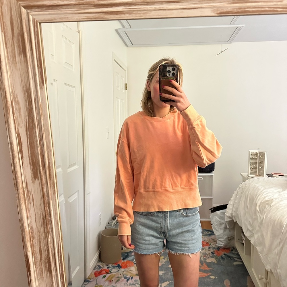 JoyLab Orange Oversized Sweatshirt